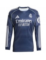 Moške Nogometnih dresov Real Madrid Gostujoči 2025-26 Dolgi rokavi Moške Nogometnih dresov Real Madrid Gostujoči 2025-26 Dolgi rokavi